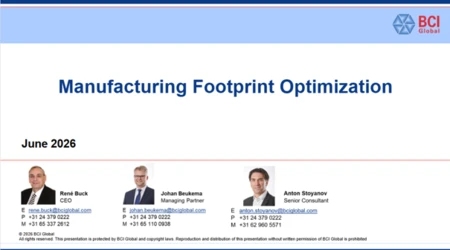 Optimization of Regional/Global Manufacturing Footprint