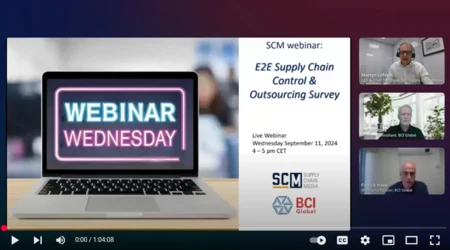 SCM Webinar Wednesday | E2E Supply Chain Control & Outsourcing Survey